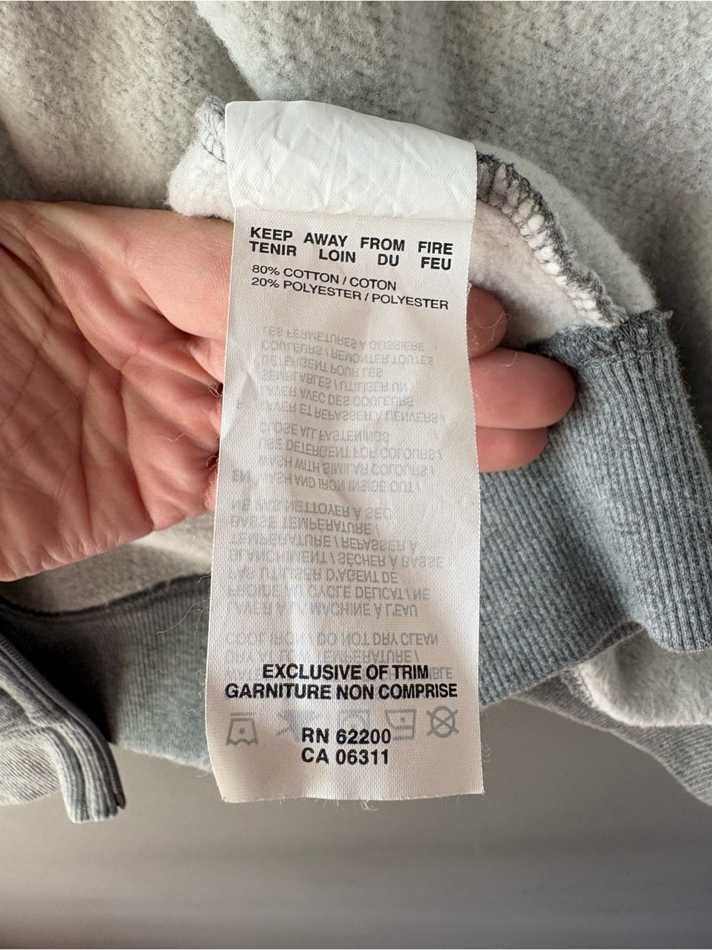 Puma Grey Zip Up Sweatshirt XL Men’s Logo Athletic Fleece - Picture 9 of 9